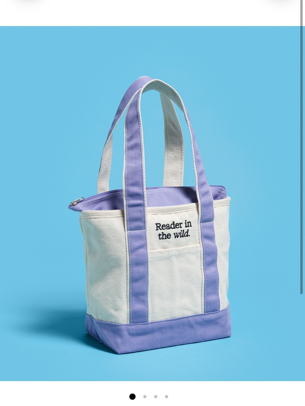 Canvas Tote Bag "Reader in the Wild.” Book of The Month